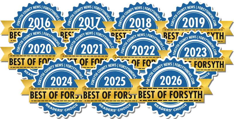 Best of Forsyth Readers' Choice Award — winner every year 2016 through 2026