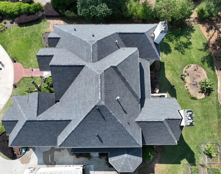 Residential roofing work in Forsyth County