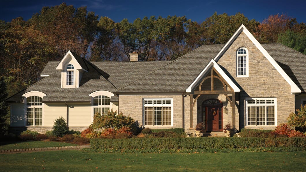 GAF Camelot 2 Weathered Timber on a Hopewell Roofing project