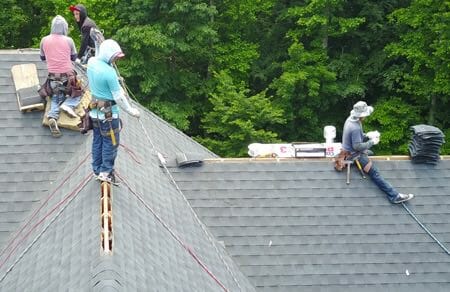 GAF Cobra Rigid Vent 3 Ridge Vent installed on a roof