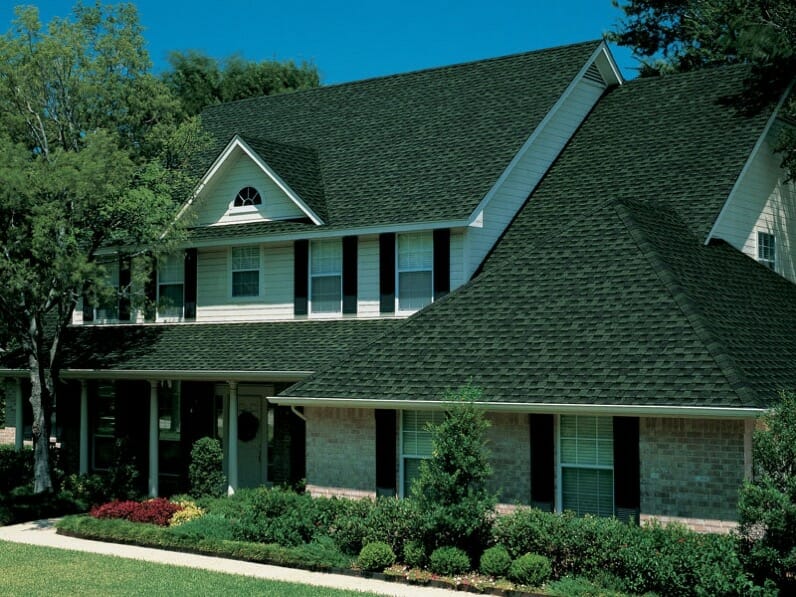GAF Timberline HDZ Hunter Green on a Hopewell Roofing project