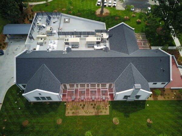 Emory Oxford Dining Hall commercial roofing project by Hopewell Roofing