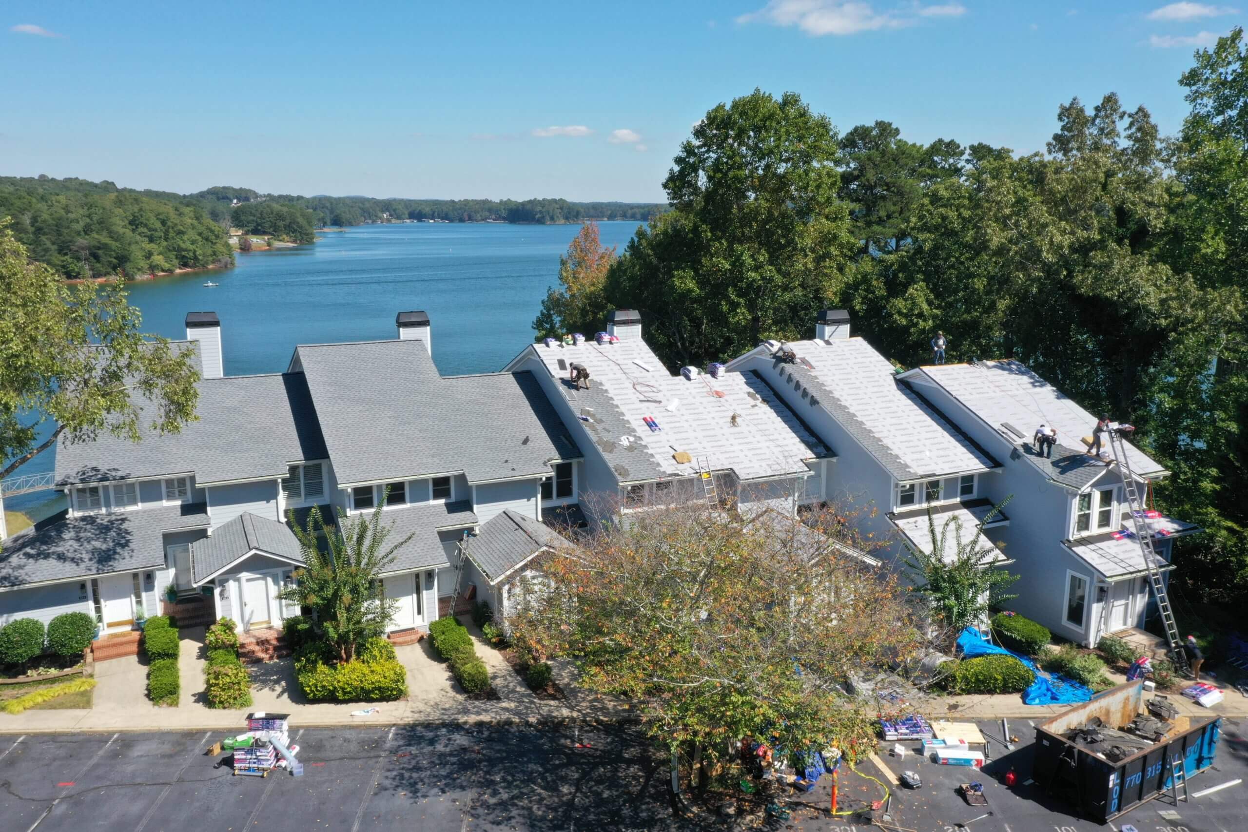 Habersham Point commercial roofing project by Hopewell Roofing