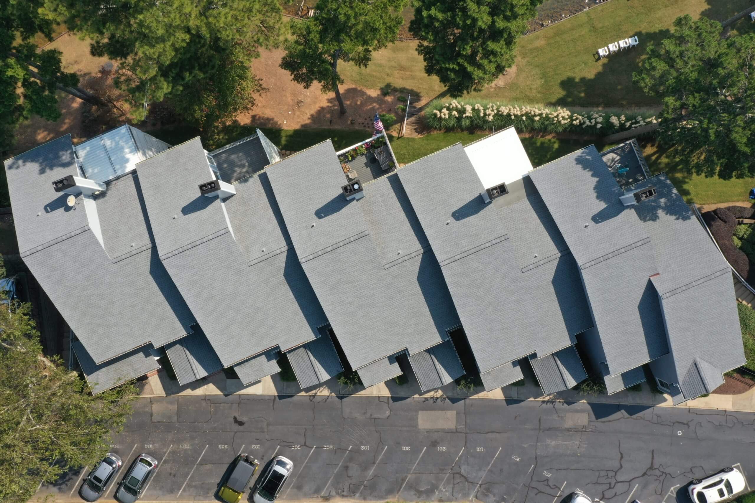 Habersham Point commercial roofing project by Hopewell Roofing
