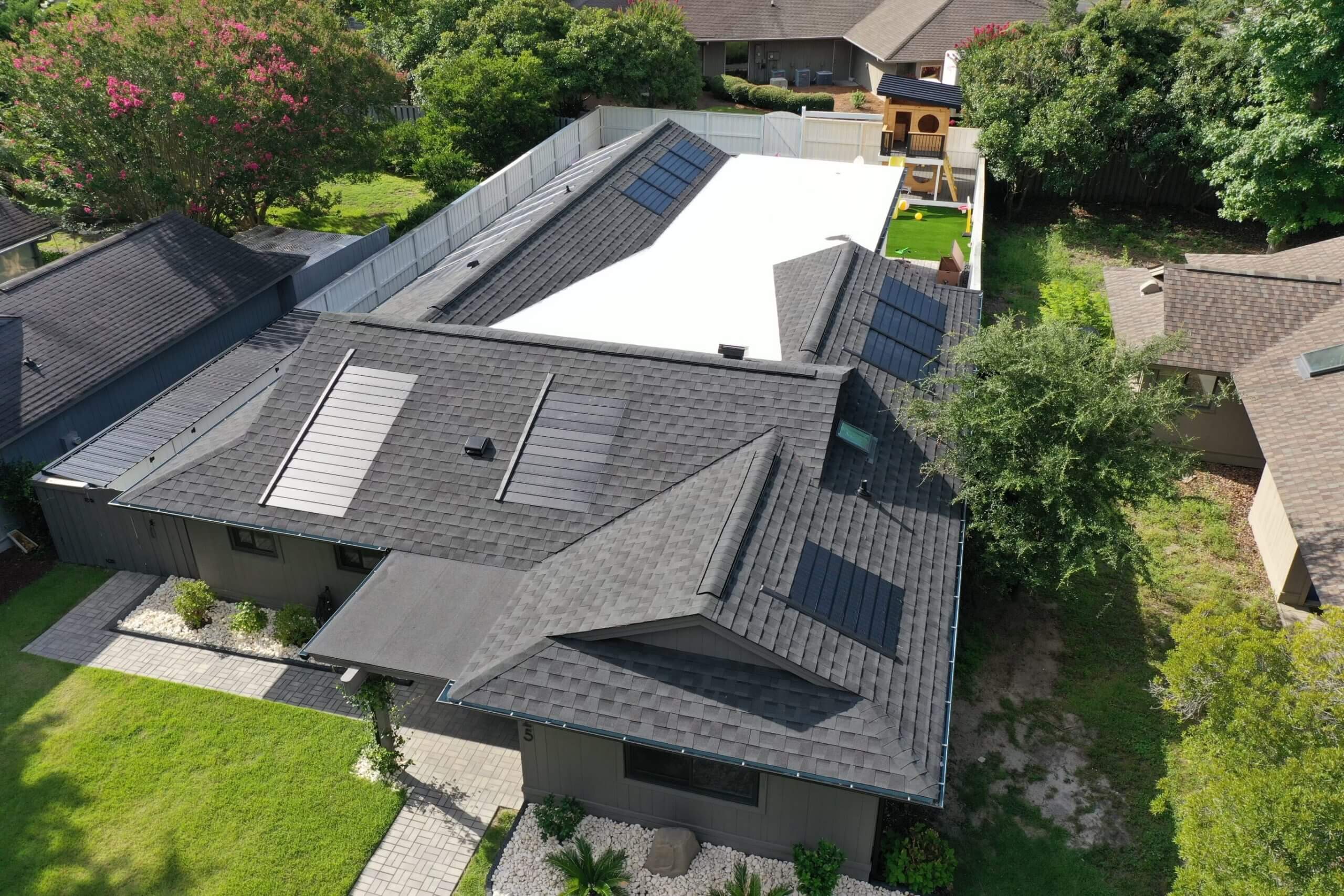GAF Timberline Solar shingle roof installation by Hopewell Roofing
