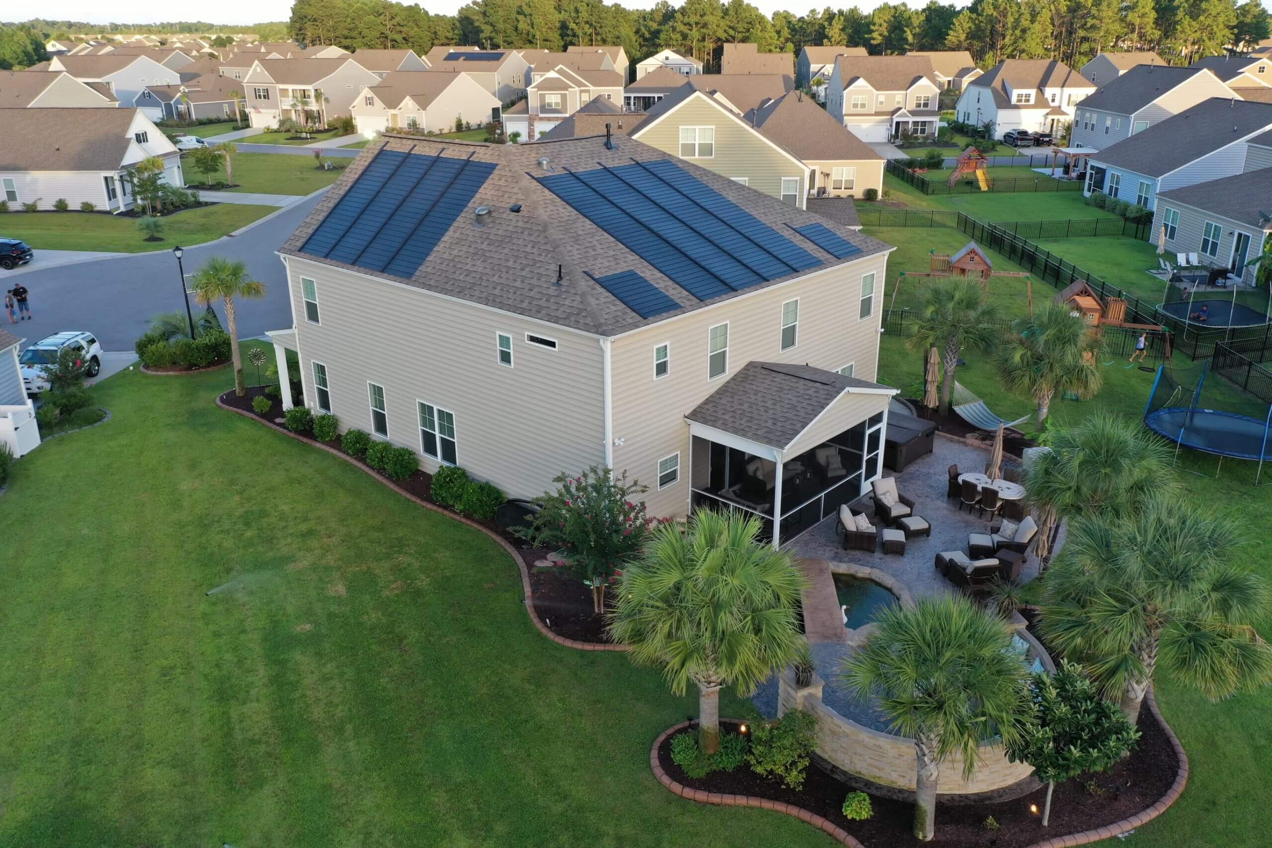 GAF Timberline Solar shingle roof installation by Hopewell Roofing