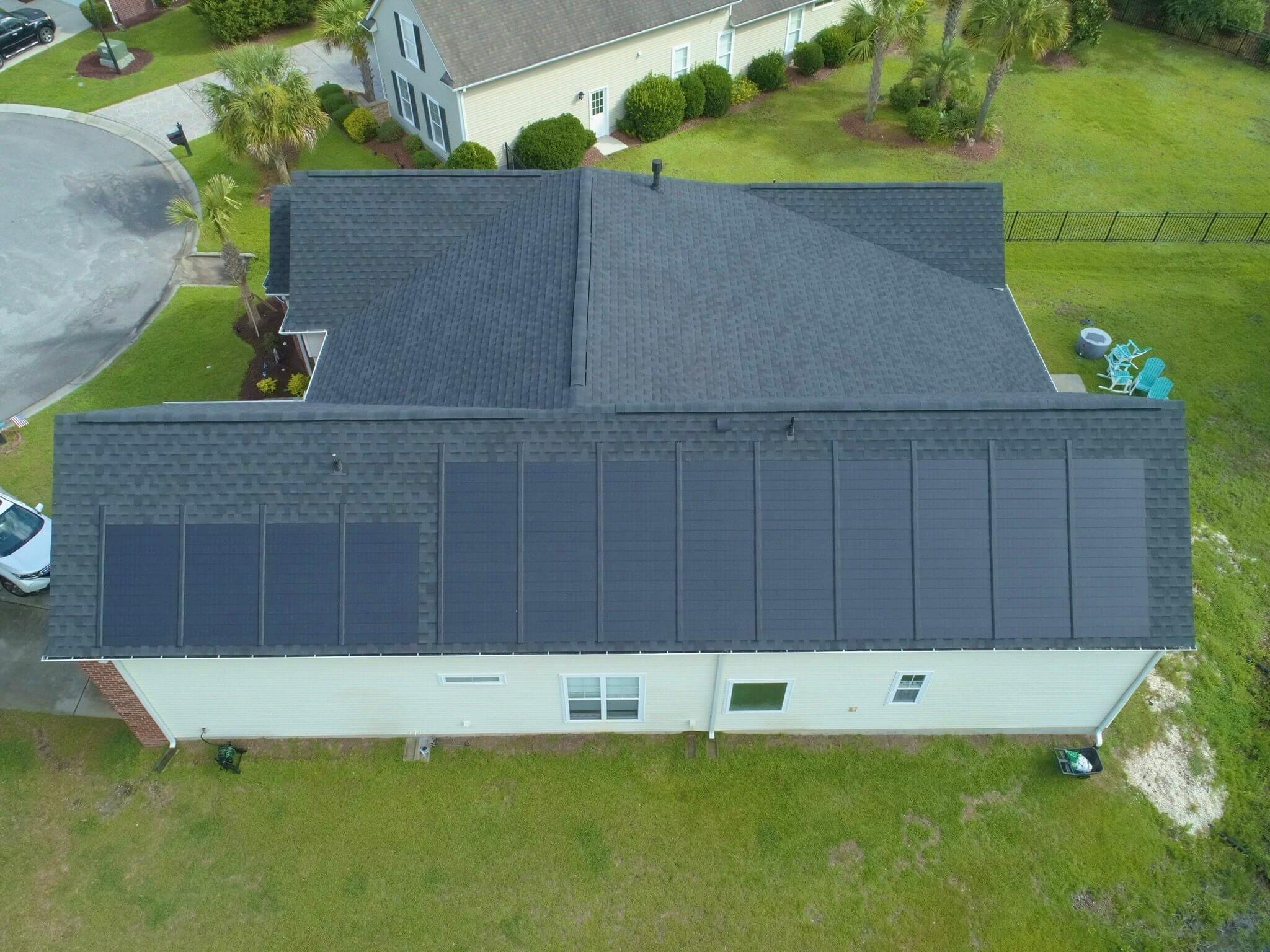 GAF Timberline Solar shingle roof installation by Hopewell Roofing