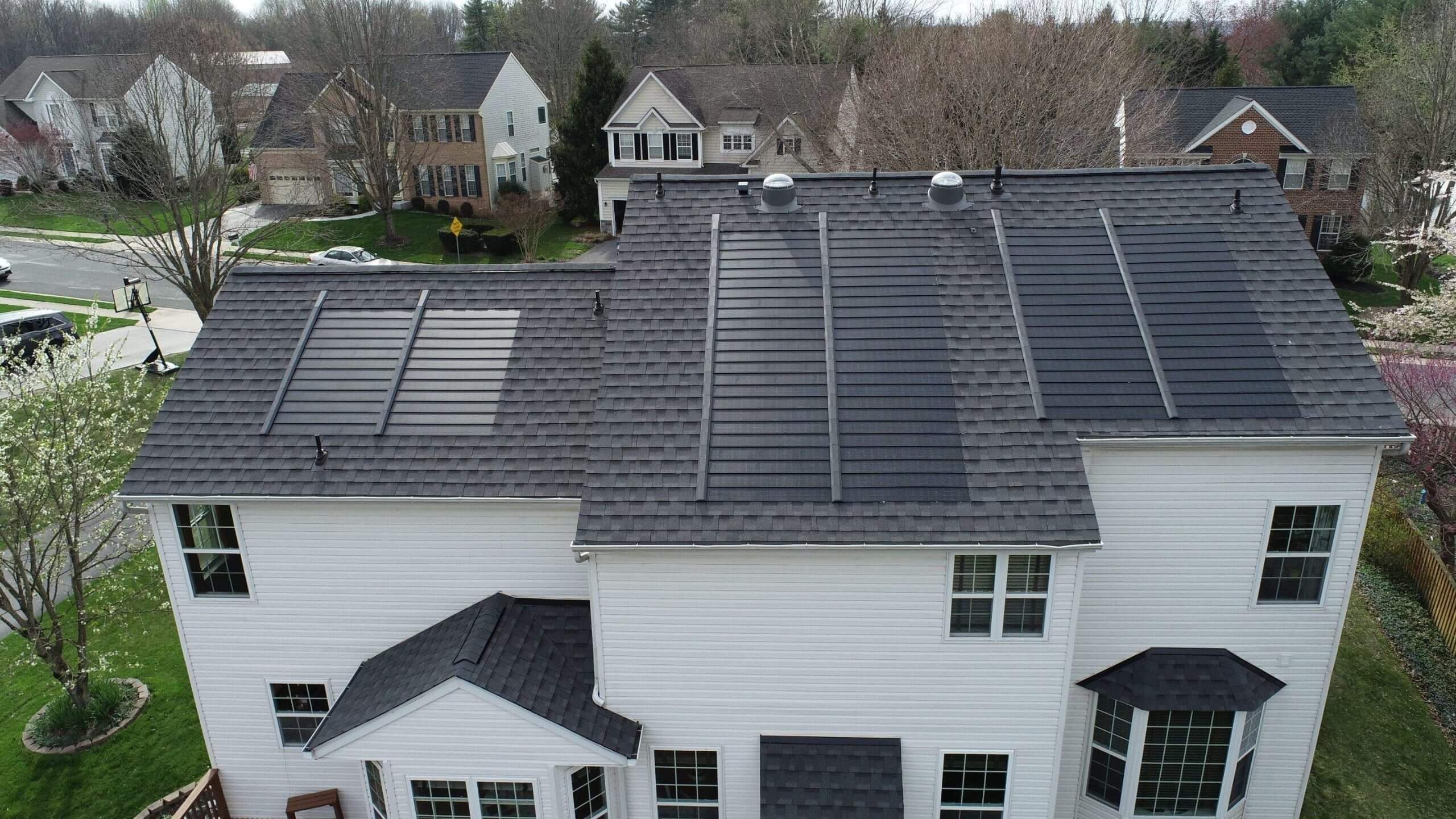 GAF Timberline Solar shingle roof installation by Hopewell Roofing
